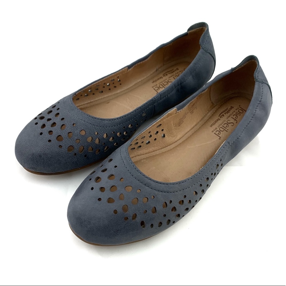 Josef Seibel Blue Pippa Ballet Flats Size 37